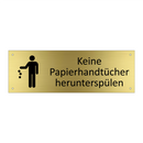 Keine Papierhandtücher herunterspülen