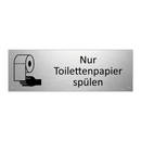 Nur Toilettenpapier spülen