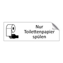 Nur Toilettenpapier spülen