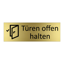 Türen offen halten