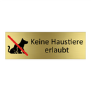 Keine Haustiere erlaubt