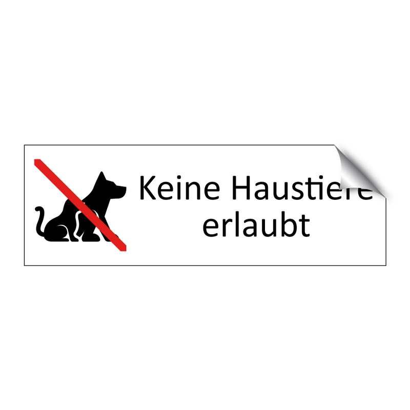 Keine Haustiere erlaubt