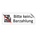 Bitte keine Barzahlung