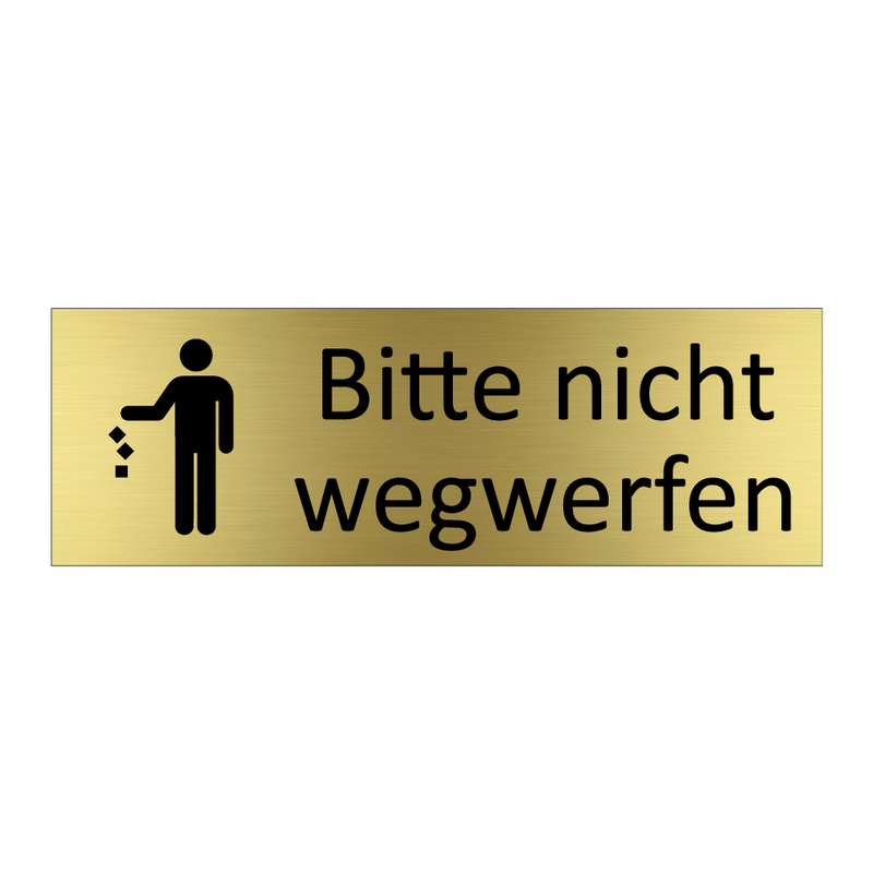 Bitte nicht wegwerfen
