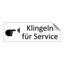 Klingeln für Service
