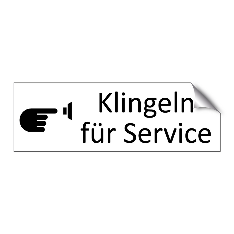 Klingeln für Service