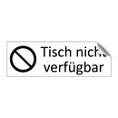 Tisch nicht verfügbar