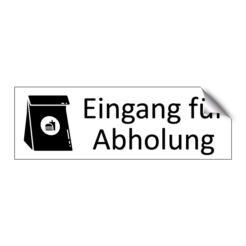 Eingang für Abholung