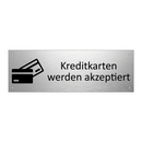 Kreditkarten werden akzeptiert
