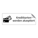 Kreditkarten werden akzeptiert