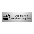 Kreditkarten werden akzeptiert