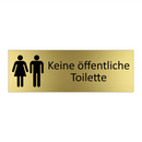Keine öffentliche Toilette