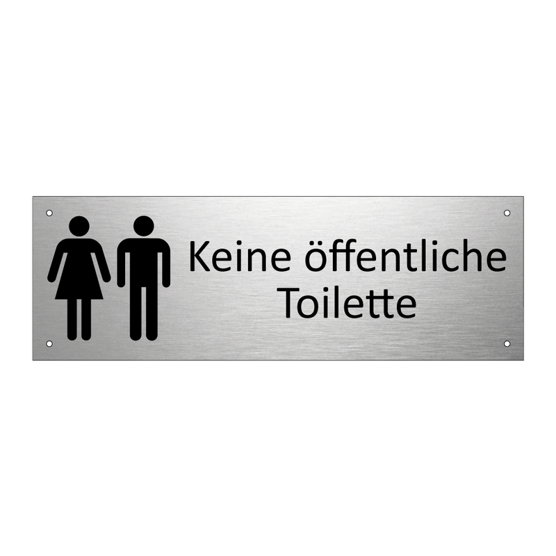 Keine öffentliche Toilette