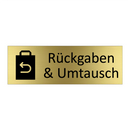 Rückgaben & Umtausch
