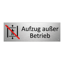 Aufzug außer Betrieb