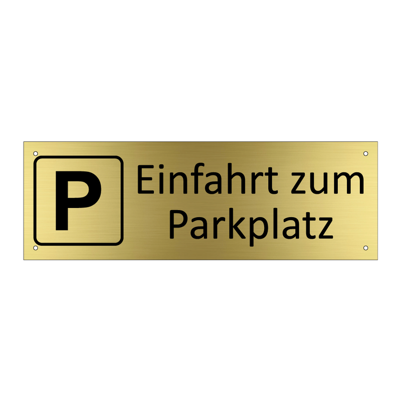 Einfahrt zum Parkplatz