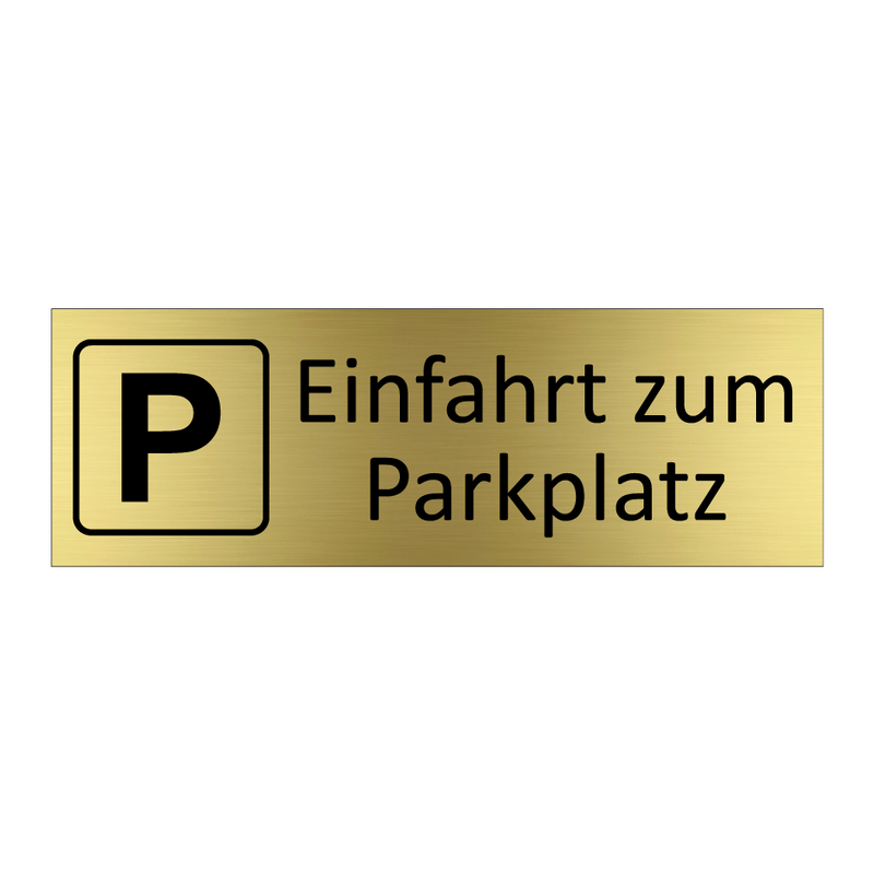 Einfahrt zum Parkplatz