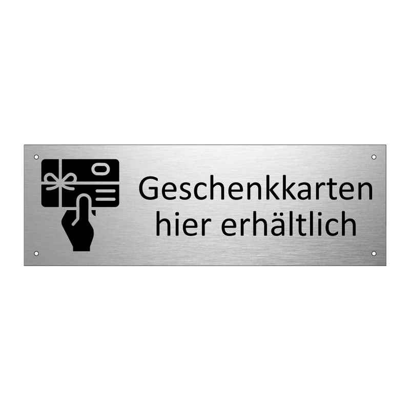 Geschenkkarten hier erhältlich