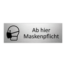 Ab hier Maskenpflicht