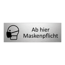 Ab hier Maskenpflicht