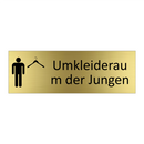 Umkleideraum der Jungen