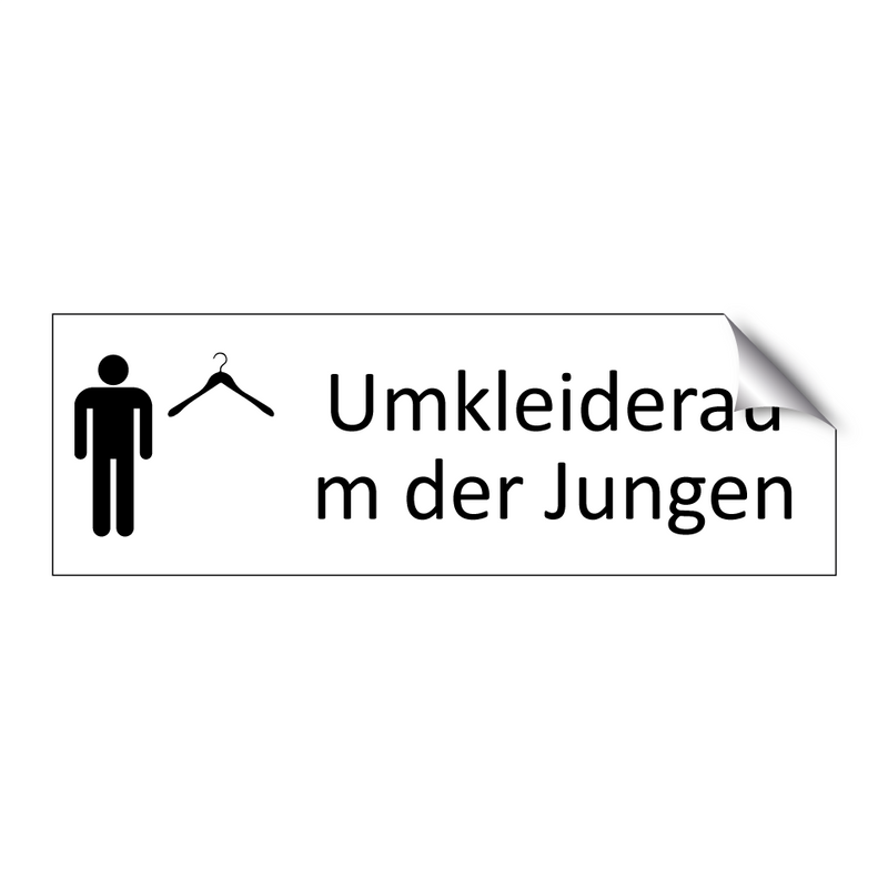 Umkleideraum der Jungen