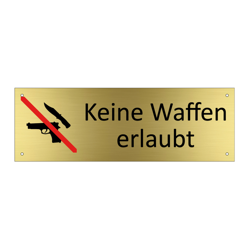 Keine Waffen erlaubt