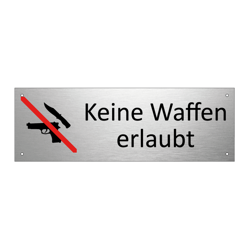 Keine Waffen erlaubt