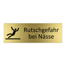 Rutschgefahr bei Nässe