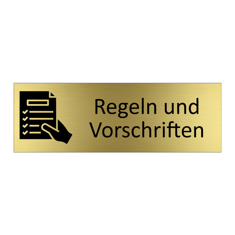 Regeln und Vorschriften