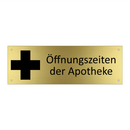 Öffnungszeiten der Apotheke