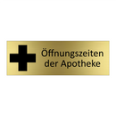Öffnungszeiten der Apotheke