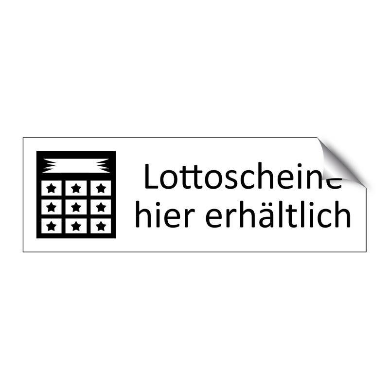 Lottoscheine hier erhältlich