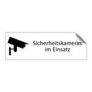 Sicherheitskameras im Einsatz