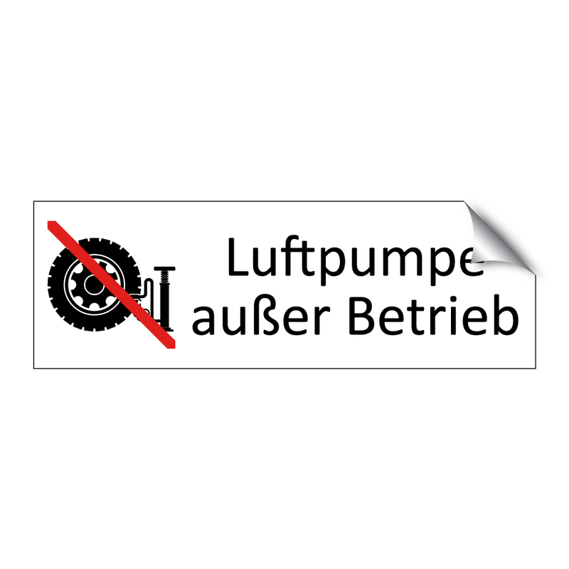 Luftpumpe außer Betrieb
