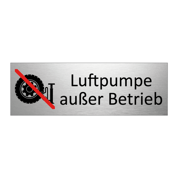 Luftpumpe außer Betrieb