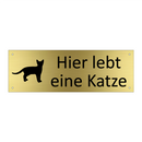 Hier lebt eine Katze