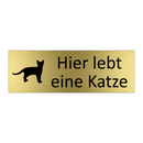 Hier lebt eine Katze