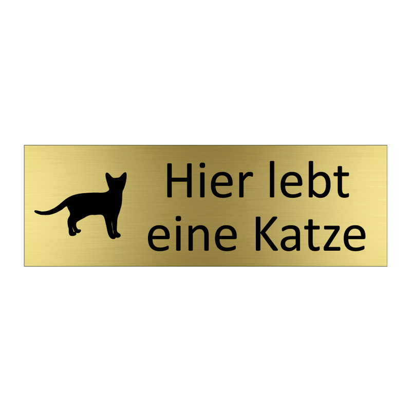 Hier lebt eine Katze
