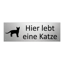 Hier lebt eine Katze