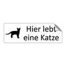 Hier lebt eine Katze