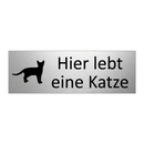 Hier lebt eine Katze