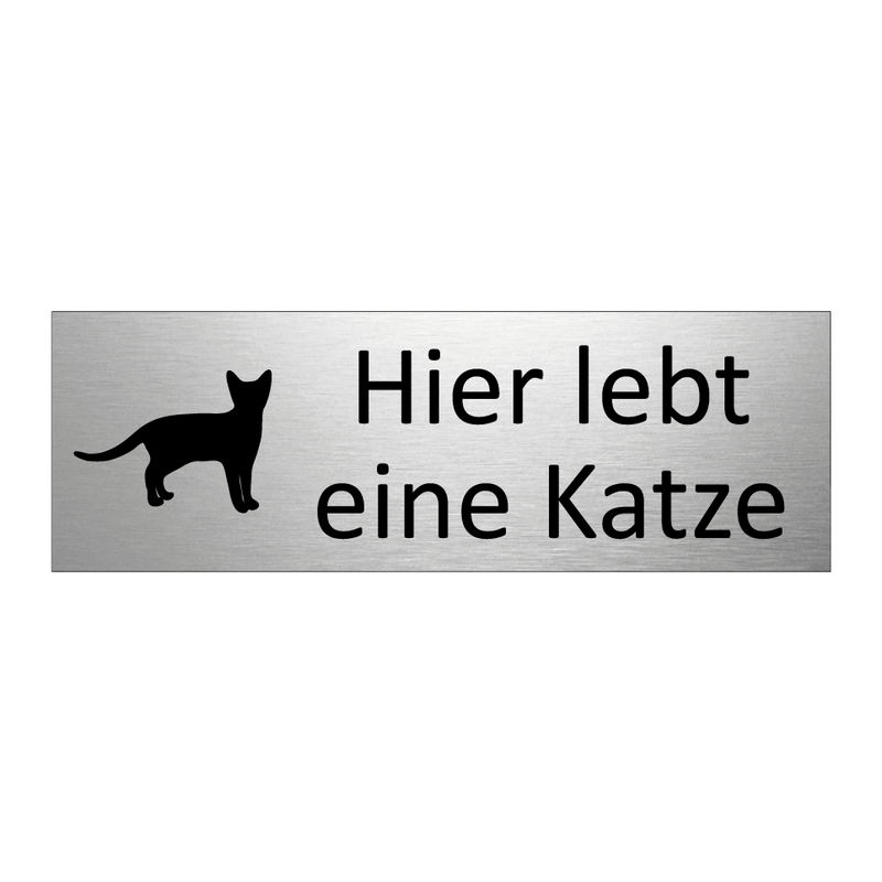 Hier lebt eine Katze
