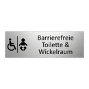 Barrierefreie Toilette & Wickelraum
