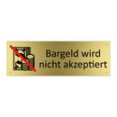 Bargeld wird nicht akzeptiert