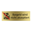 Bargeld wird nicht akzeptiert