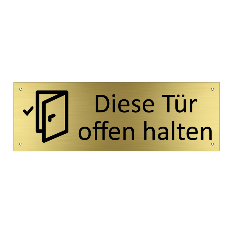 Diese Tür offen halten