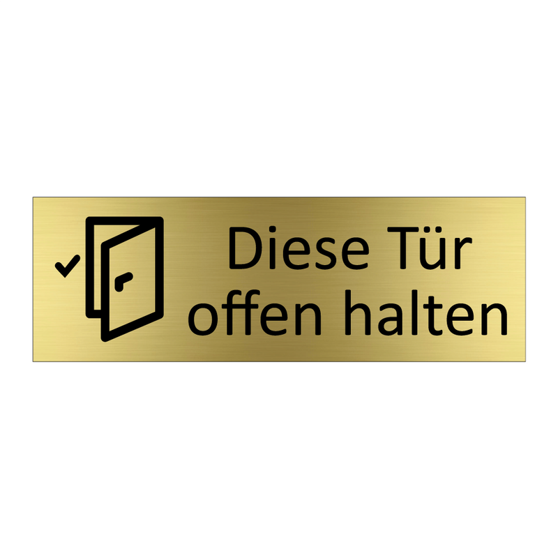 Diese Tür offen halten