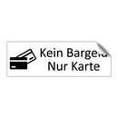 Kein Bargeld Nur Karte