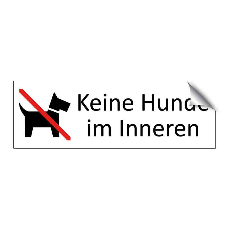 Keine Hunde im Inneren